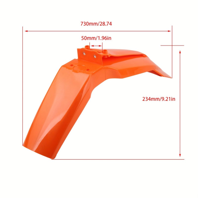 Front Dirt Bike Fender For KTM Orange Compatible 2013-2015 SX SXF EXC EXCF XCW Six Days Enduro Motorcycle - Image 2