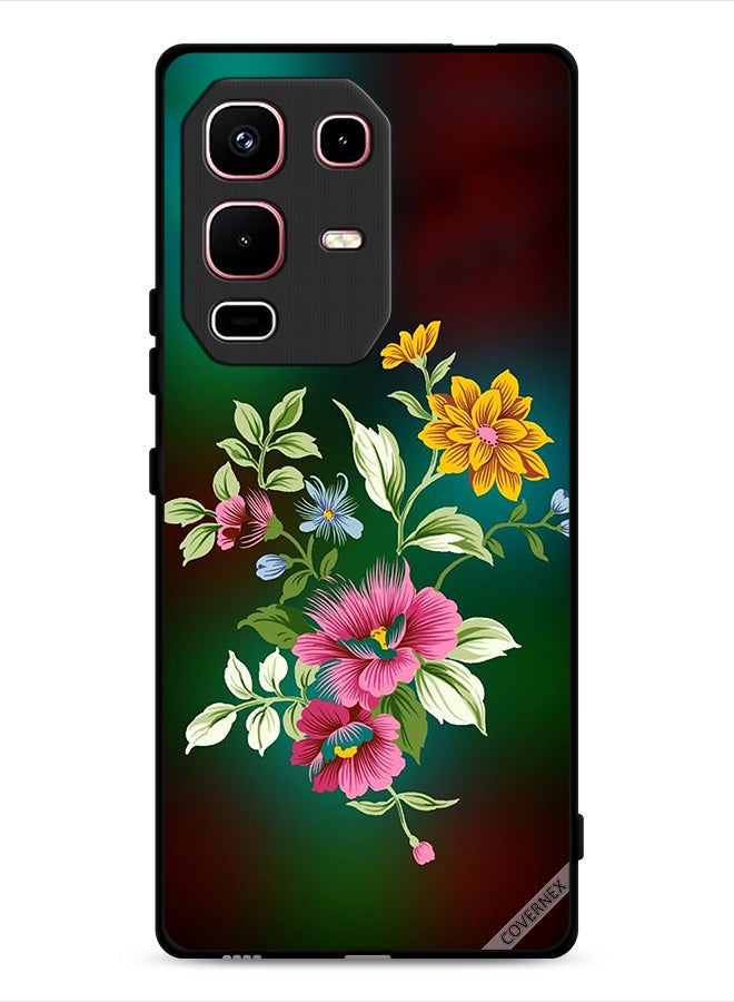 Covernex غطاء حماية إنفينكس نوت 50s مزخرف بالأزهار HD - Image 1