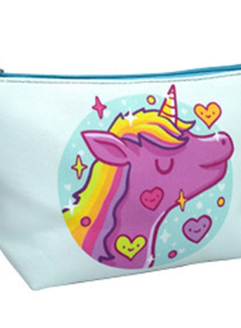 NIBEMINENT Unicorn Printed Practical Make-Up Bag Multicolour - Image 2