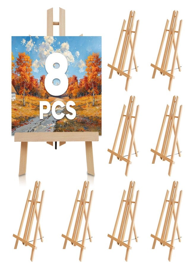 CONDA 8 Pack 16" Tabletop Display Easel, Portable A-Frame Tripod Display Easel for Painting Party & Displaying Canvases, Photos, Display Tripod Holder Stand for Students Kids Beginners - Image 1