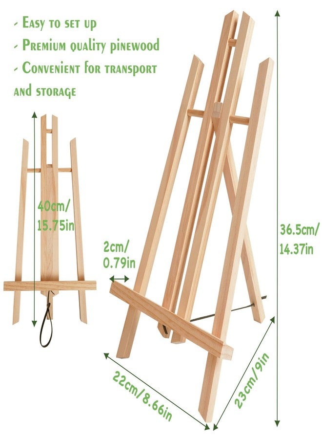 CONDA 8 Pack 16" Tabletop Display Easel, Portable A-Frame Tripod Display Easel for Painting Party & Displaying Canvases, Photos, Display Tripod Holder Stand for Students Kids Beginners - Image 3