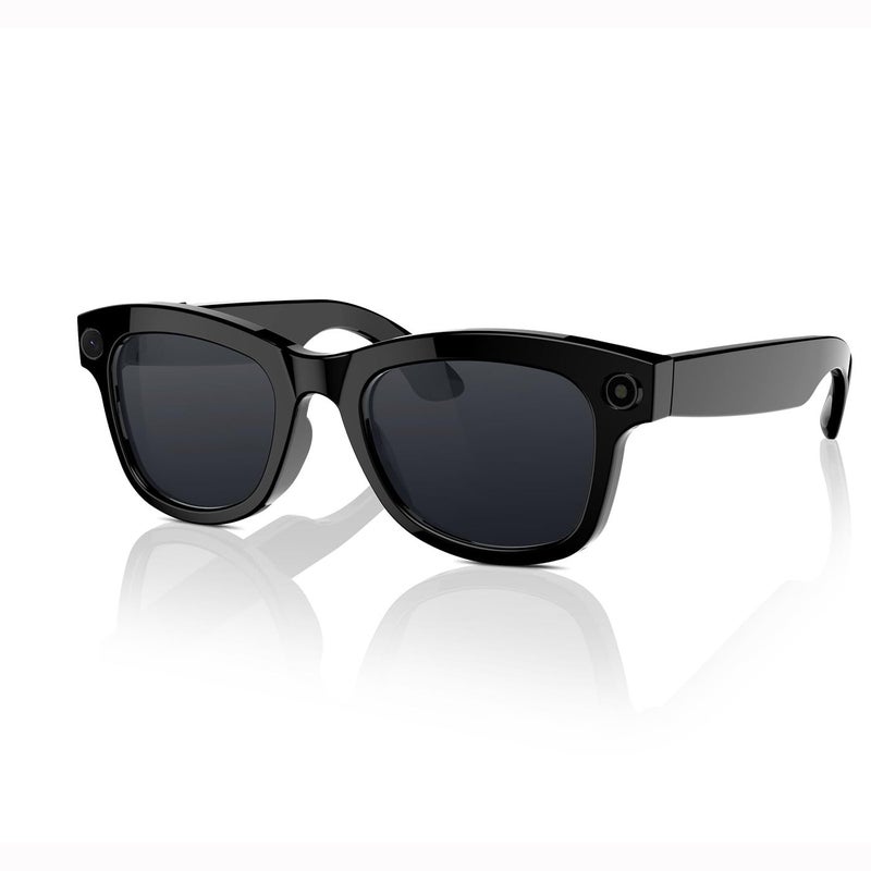 Smart Glasses with 8MP Camera Video Recording AI Translation Image Recognition WiFi Calling for Android iOS Black - Image 2