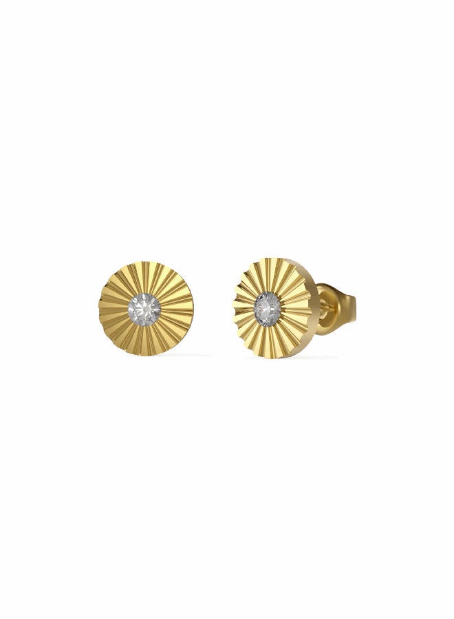 Plisse Coin Earring
