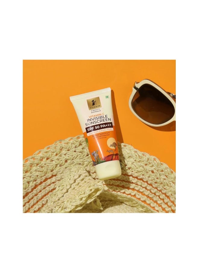 PILGRIM Vitamin C Invisible Sunscreen SPF 50 PA+++ 45ml  - Image 2