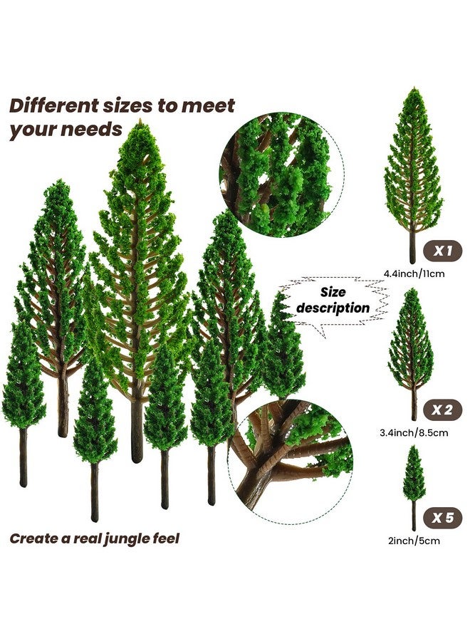 Sumind 18 Pcs Forest Animals Figurines Woodland Animals Toys Model Trees Kit Miniature Plastic Toys Realistic Wild Forest for Cake Toppers Birthday Party Favor(Forest Animals) - Image 4