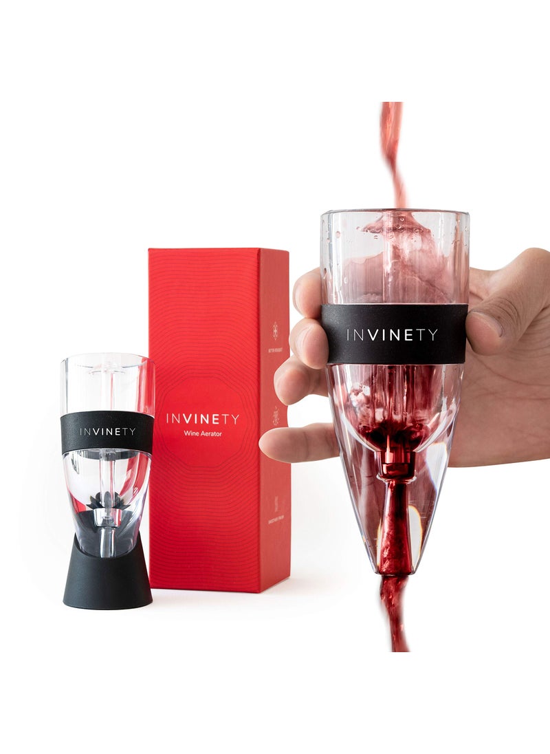 Invinety Invinety Wine Aerator  Upgraded 3 Level Aeration  All In One Diffuser Decanter and Oxygenator  Enhance Wine Flavors 