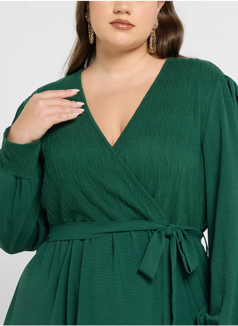 ايلا بلس Shirred Detail Dress