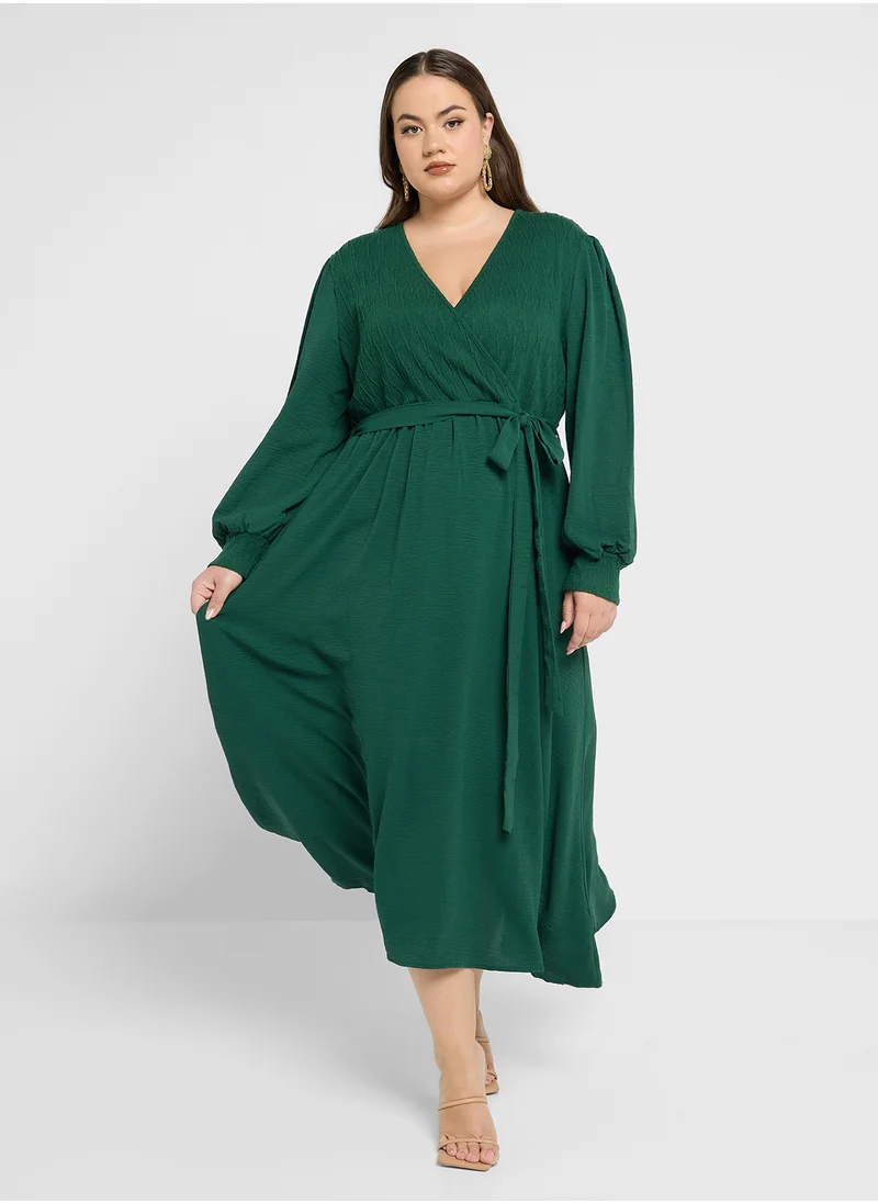 ايلا بلس Shirred Detail Dress