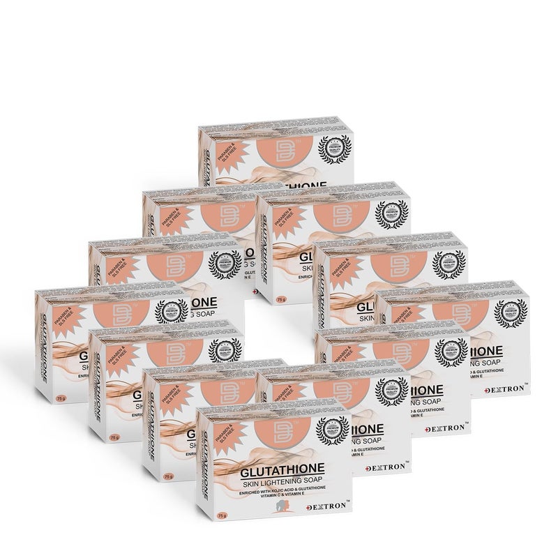 Dextron Glutathione Skin Lightening Soap Kojic Acid Glutathione Vitamin C  Vitamin E  For All Skin Types  Women  Men 1 - Image 1