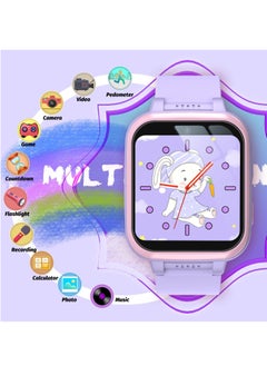 EVEREEN Kids Smart Watch Girls, Gifts For 3-10 Year Old Girls Dual Camera Touchscreen Smart Watch For Kids With Music Player, Educational Toys Toddles Birthday Gift For Girls Ages 6 7 8  - Image 2