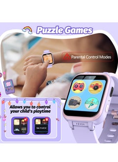 EVEREEN Kids Smart Watch Girls, Gifts For 3-10 Year Old Girls Dual Camera Touchscreen Smart Watch For Kids With Music Player, Educational Toys Toddles Birthday Gift For Girls Ages 6 7 8  - Image 4