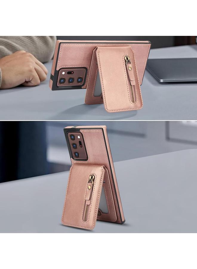 S-TOP Case For Samsung Galaxy Note20 Ultra Zipper Wallet Split MagSafe Leather Back Phone Case - Image 4