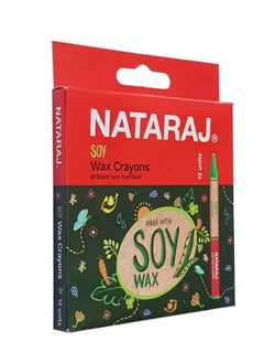 NATARAJ 12-Piece Soy Wax Crayons Multicolour  - Image 1
