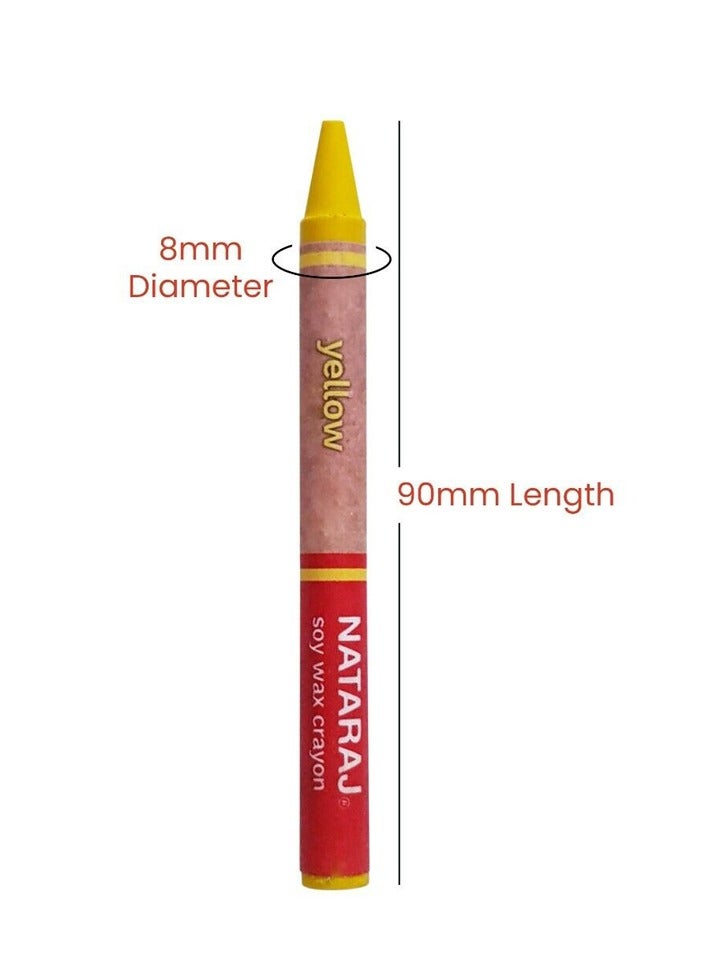NATARAJ 12-Piece Soy Wax Crayons Multicolour  - Image 2