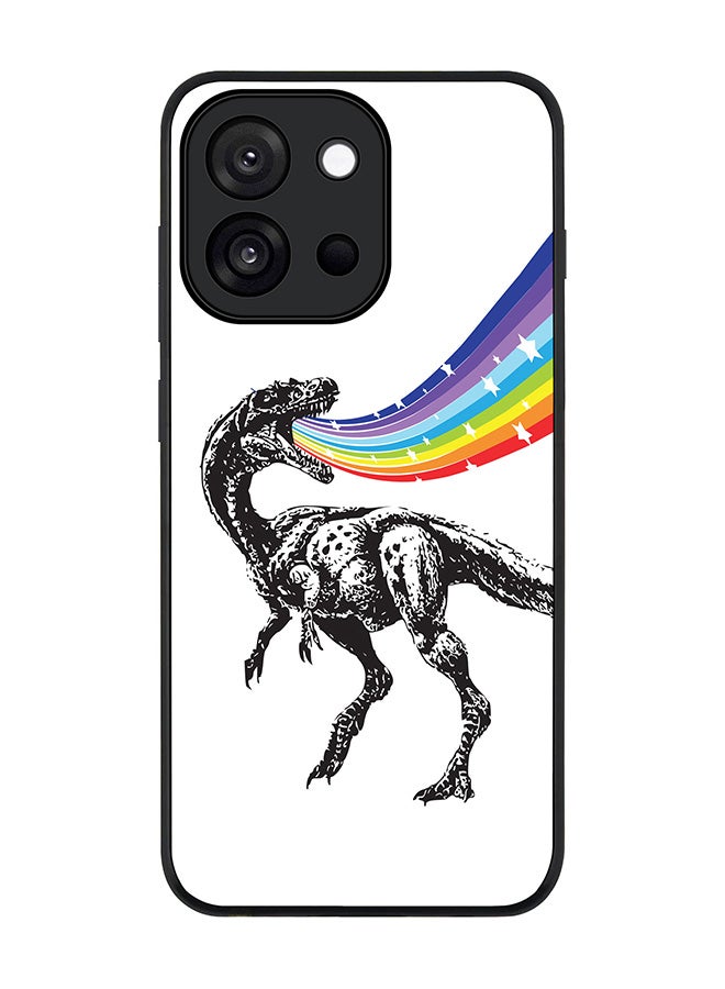 Stylizedd For OnePlus 13s / 13T Case,Slim fit Camera Protection, Shockproof Thin Phone cover  - Rainbow Dino