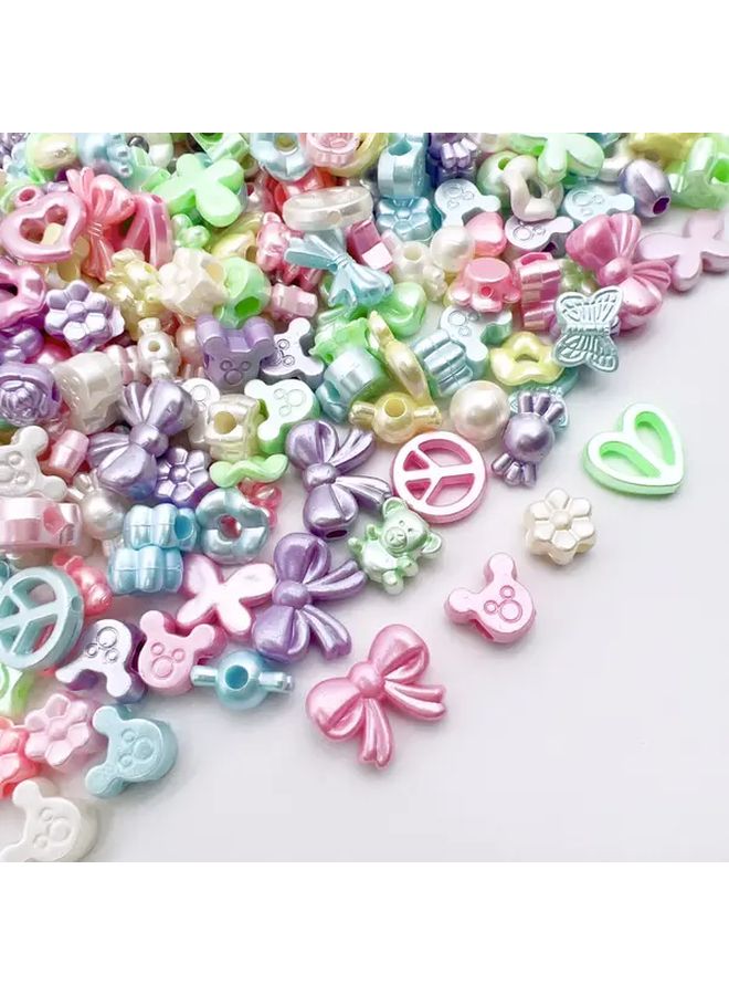 Approximately 50 Pcs Random Colorful Cute Beads For Jewelry Making Crafting Bracelets Necklaces - Image 1