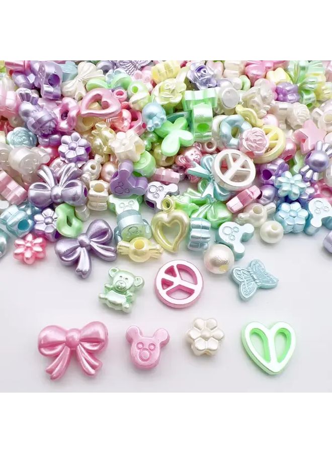 Approximately 50 Pcs Random Colorful Cute Beads For Jewelry Making Crafting Bracelets Necklaces - Image 2