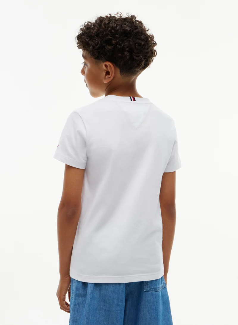 Tommy Hilfiger Outline Flag Logo Jersey T-Shirt
