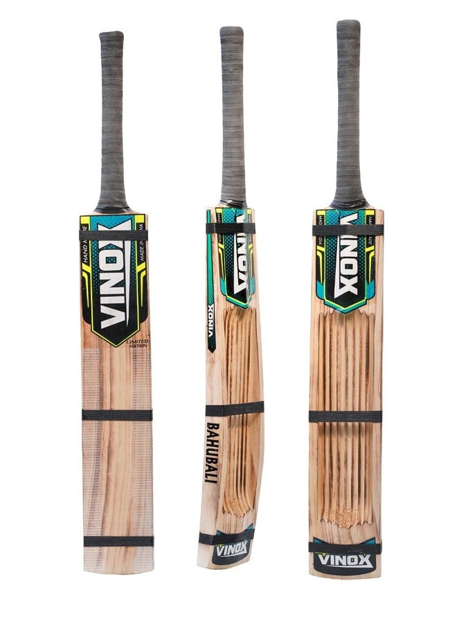 VINOX Present Full Cane Kashmir Willow Cricket Bat | |Kashmir Willow - Grade 2 | Cricket Bat | Full Cane Handle Triple Gutting Band (Short Hand) - Image 5