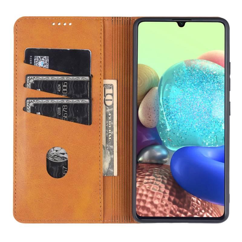 غطاء واقي بسيليكون باللون بني من السيليكون لـ samsunga23/m23 مع غطاء جلدي قابل للطي وتغطية كاملة مع مقاوم للصدمات مع حماية من السقوط للاستخدام اليومي للاستخدام المنزلي - Image 5