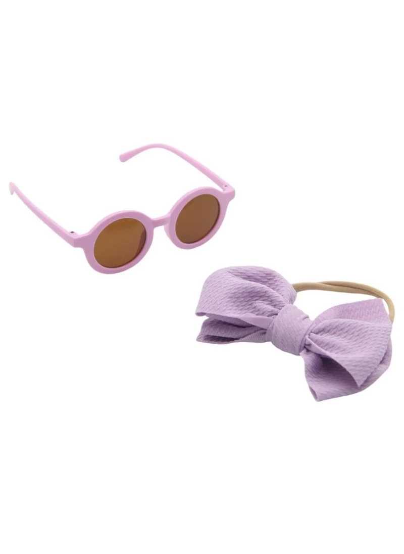 D'Daniela Maria Glasses  and Headband Set For Babies and Girls Purple