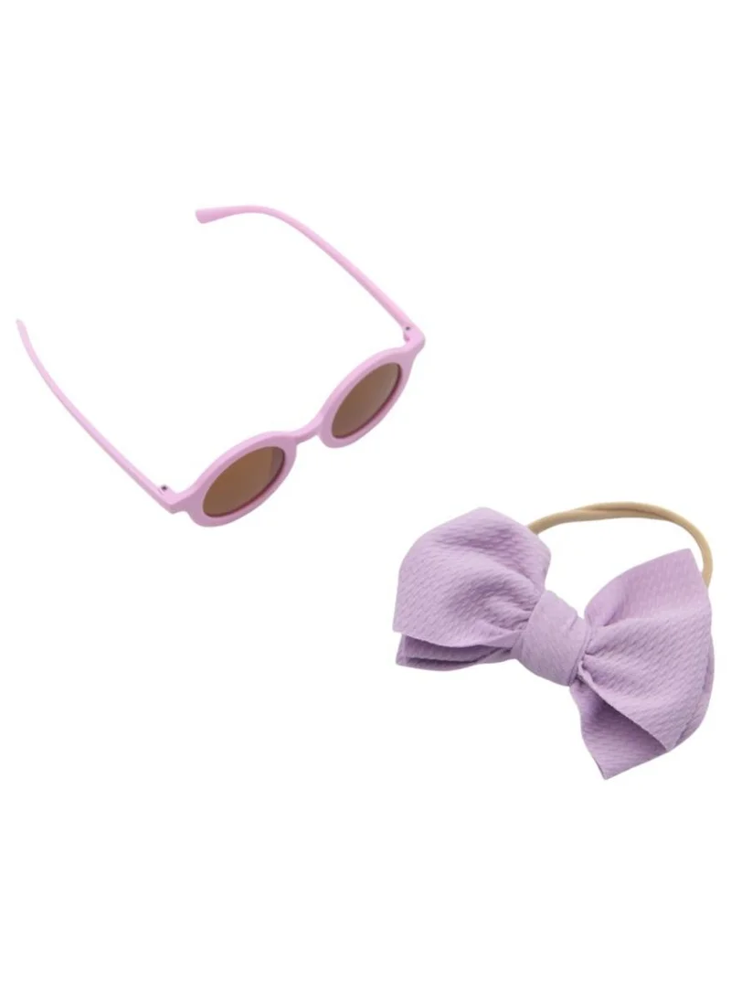 D'Daniela Maria Glasses  and Headband Set For Babies and Girls Purple