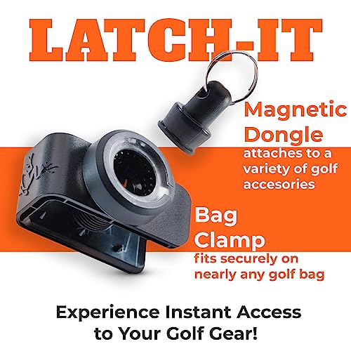 Frogger Golf Bag Latch-It Accessory Attachment System for Golf Bags – Magnetic Clip to Easily Attach Golf Towels, Brushes, Rangefinders and More - Image 3