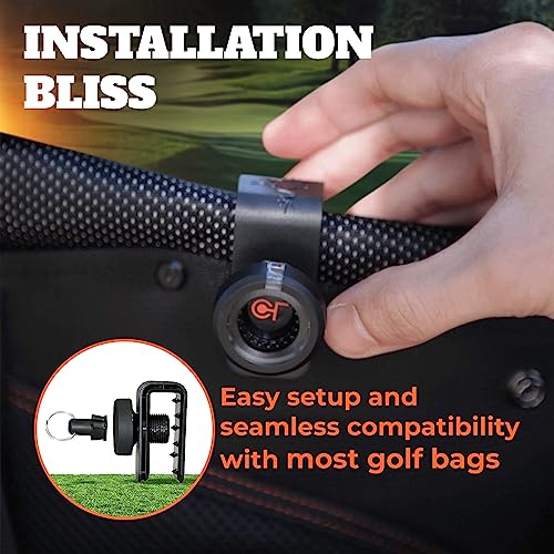 Frogger Golf Bag Latch-It Accessory Attachment System for Golf Bags – Magnetic Clip to Easily Attach Golf Towels, Brushes, Rangefinders and More - Image 4