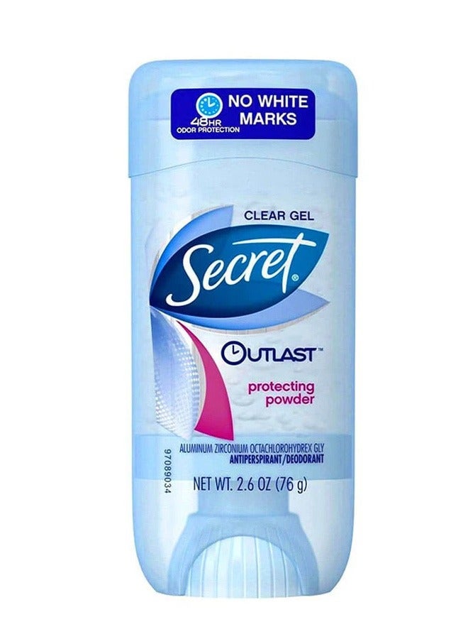 سيكريت 2 قطعة جل مزيل ومضاد للتعرق بودرة حماية أوتلاست 2 * 76 جم - Image 2