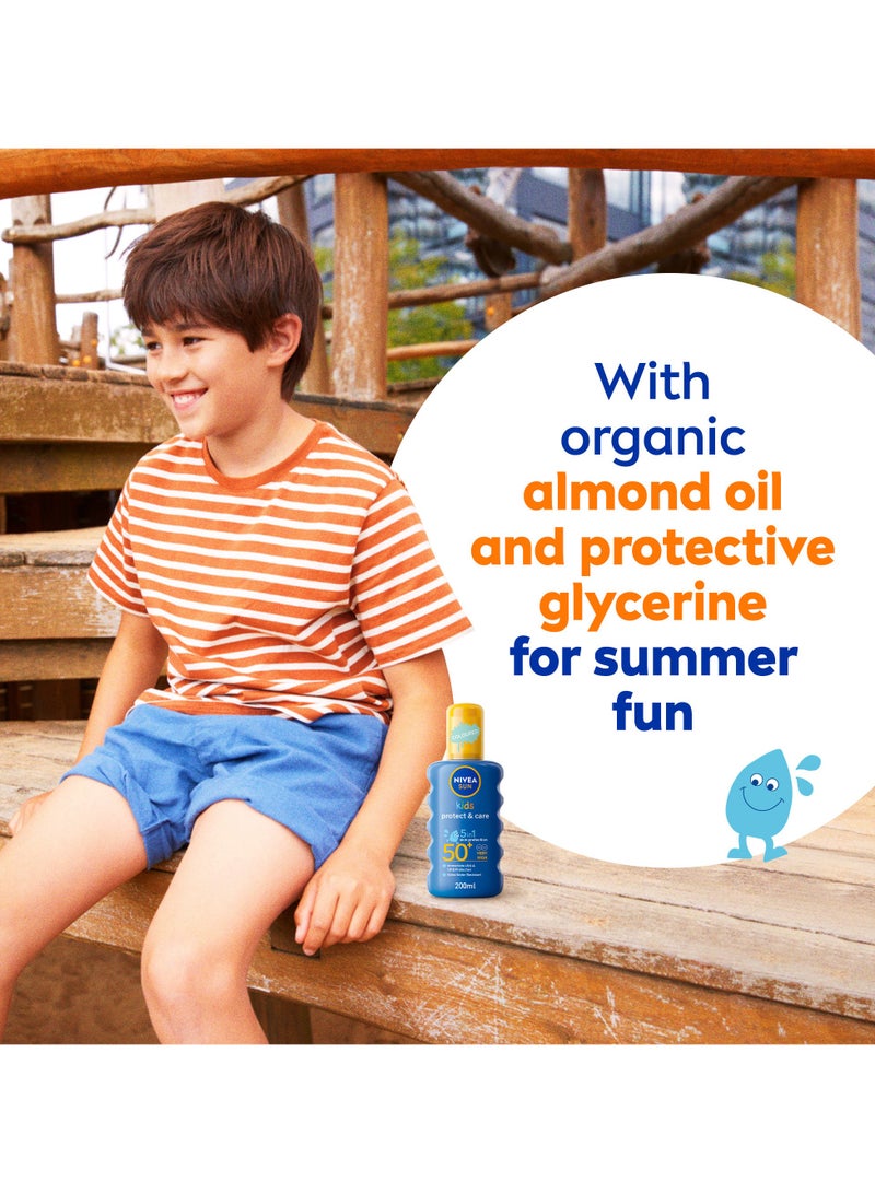 Nivea لوسيون الشمس للأطفال حماية من أشعة UVA و UVB للسباحة واللعب SPF 50+ عبوة من 2 - Image 5