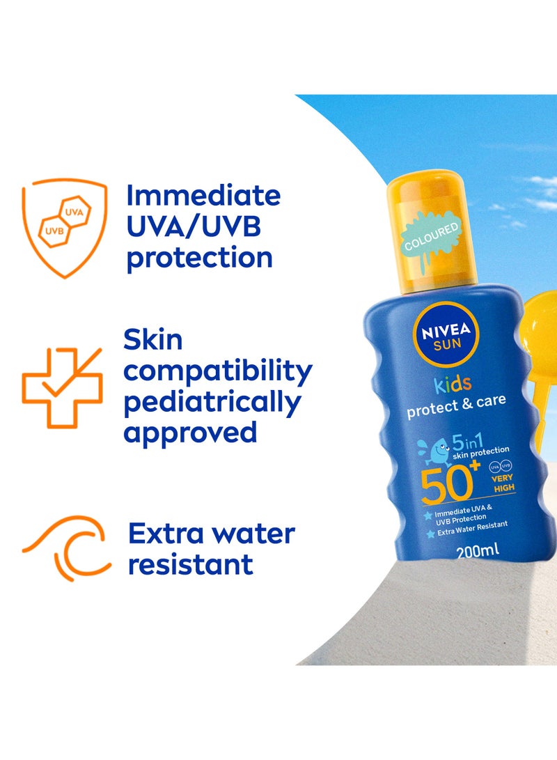 Nivea لوسيون الشمس للأطفال حماية من أشعة UVA و UVB للسباحة واللعب SPF 50+ عبوة من 2 - Image 4