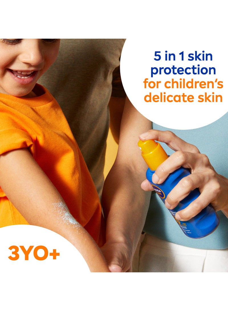 Nivea لوسيون الشمس للأطفال حماية من أشعة UVA و UVB للسباحة واللعب SPF 50+ عبوة من 2 - Image 3