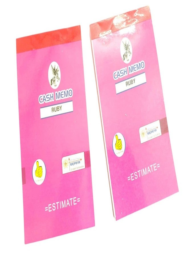 دفتر ملاحظات JS Bill Book Cash Memo Writing Note Pad (75+75 صفحة، 19 سم × 11 سم) لرجال الأعمال والمتاجر والمكاتب (عبوة من قطعتين) - Image 1