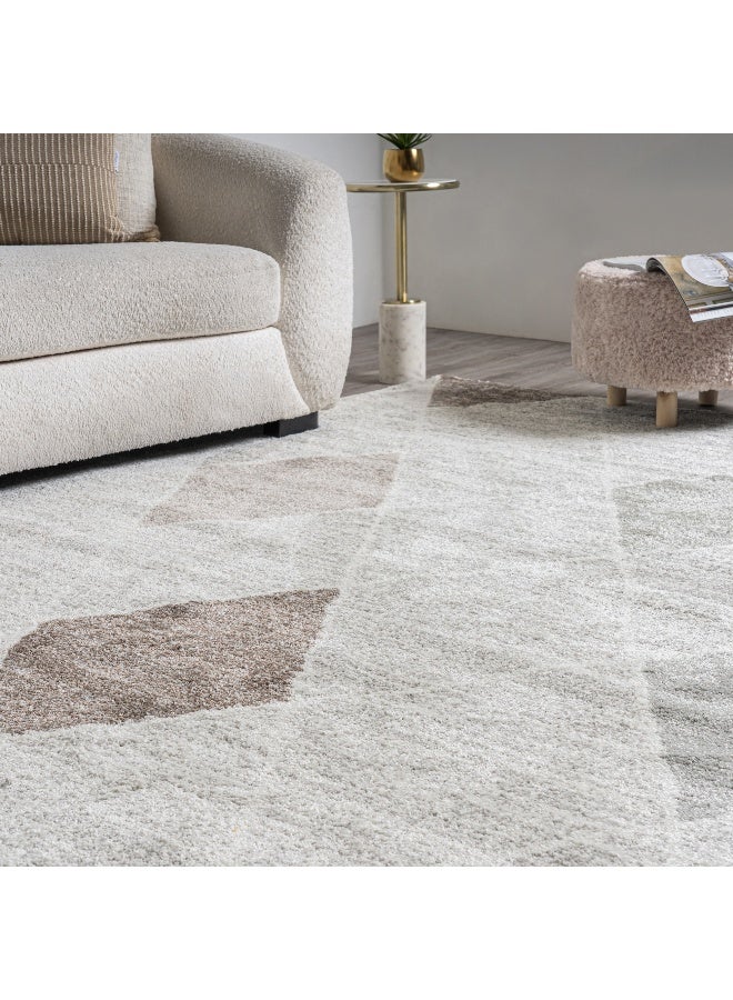 Boutique Blanche Castro Diamond Geo Rug, 160*230Cm - Image 1