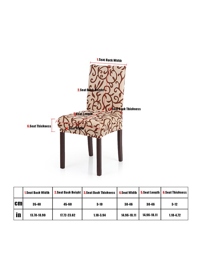 Printed Spandex Chair Cover Multicolour 0.135kg - Image 2