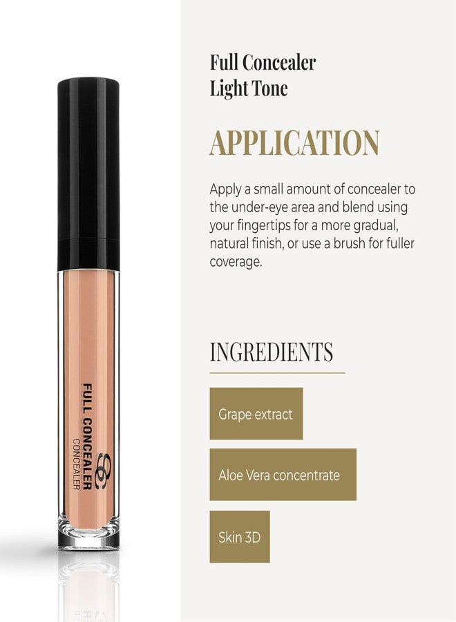 SALERM - Full Concealer - 7 ml - Light Shade - Medium Coverage - Long Lasting - Helps Even Skin Tone and Reduces the Appearance of Fatigue - Light Formula with Hydrating Ingredients - Image 4