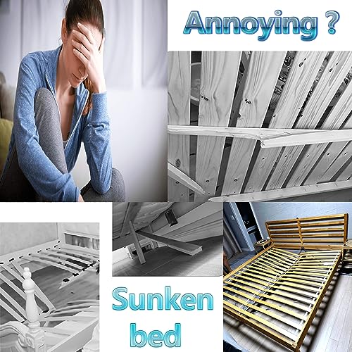 FafdBinm 4PC Bed Frame Support Legs Stabilizer Replacement Universal Slat Reinforcement 5.9-11 inch Black - Image 2