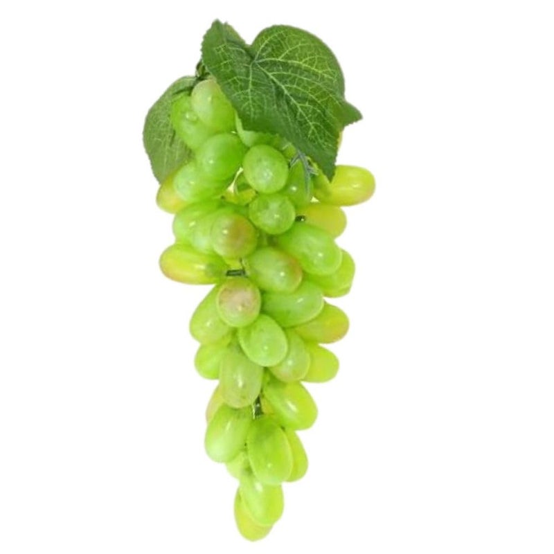 SINGAA عناقيد عنب صناعية معلقة مع أوراق للمنزل، الحديقة، السيارة، متجر الفواكه، التصوير، طاولة الطعام وديكورات المناسبات - 60 طرف - 25 سم (عبوة من 1) - Image 1
