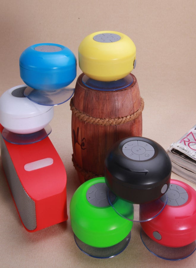 BTS-06 Outdoor Portable Waterproof Mini Bluetooth Speaker Big Suction Cup Bathroom Outdoor Car Gift Audio blue - Image 5