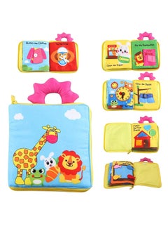 General Travel Toy Cloth Book for Toddlers Activities for Early Learning How to Basic Life Skills for Toddlers Interactive Book for Busy Boys and Girls  - Image 1