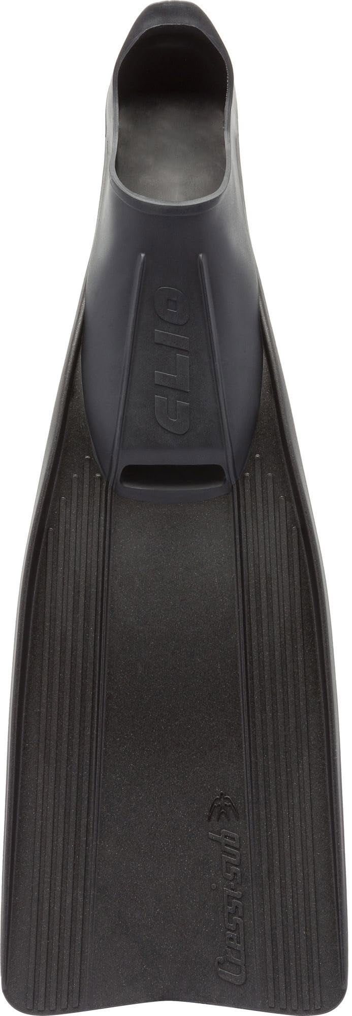 Cressi CLIO, Everlasting Family Fins for Snorkeling, Diving and Swimming, Black, 45/46 - Image 2