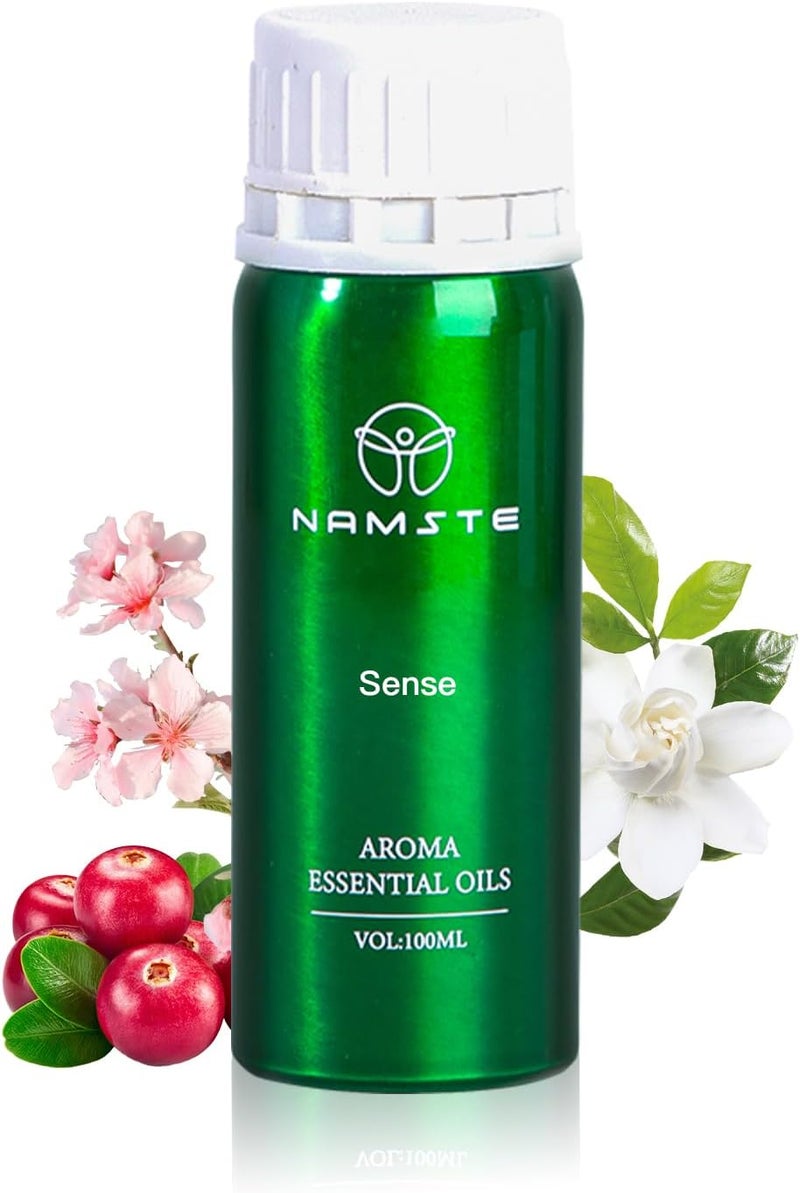 NAMSTE Sense Essential Oil 100ML | Premium Scent Essential Oils for Diffusers Blend of Red Berry, Peach Blossom, Sandalwood for Mood Lifting - Image 1