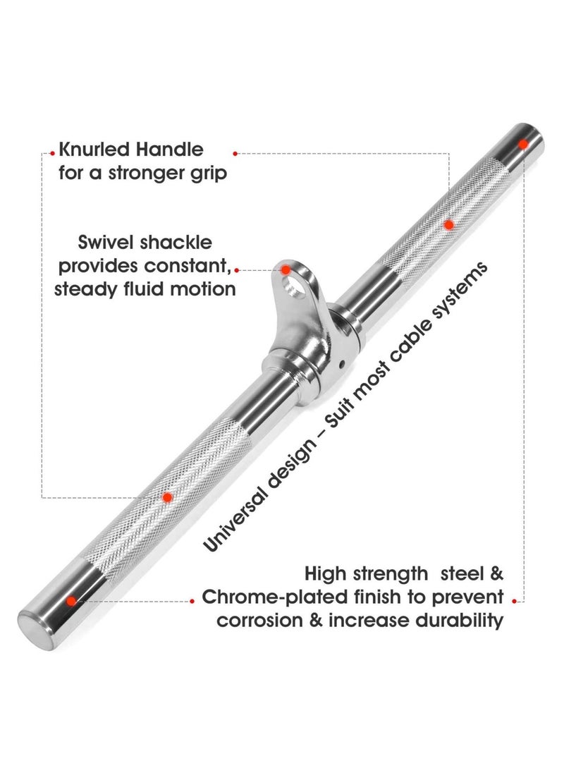 ULTIMAX Straight Bar Cable Attachment Exercise Attachments for Pulley Machines Gym Cable  - Image 3