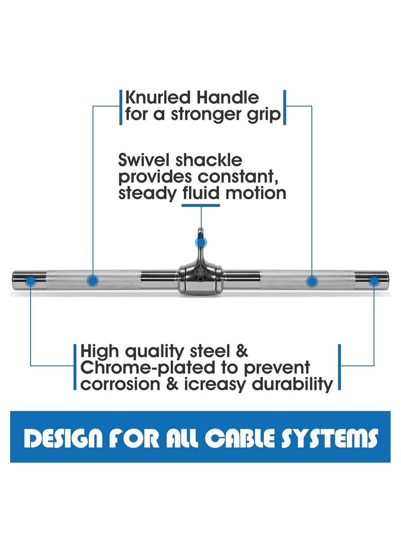 ULTIMAX Straight Bar Cable Attachment Exercise Attachments for Pulley Machines Gym Cable  - Image 4