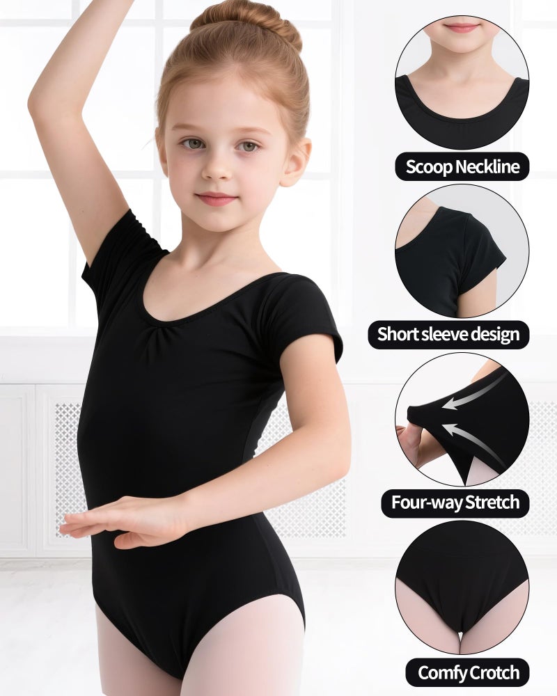 iMucci Leotards for Girls Ballet Leotard Gymnastics Leotards for Girls Dance Leotard for Toddler Ballerina Kids 2-14 Years - Image 3