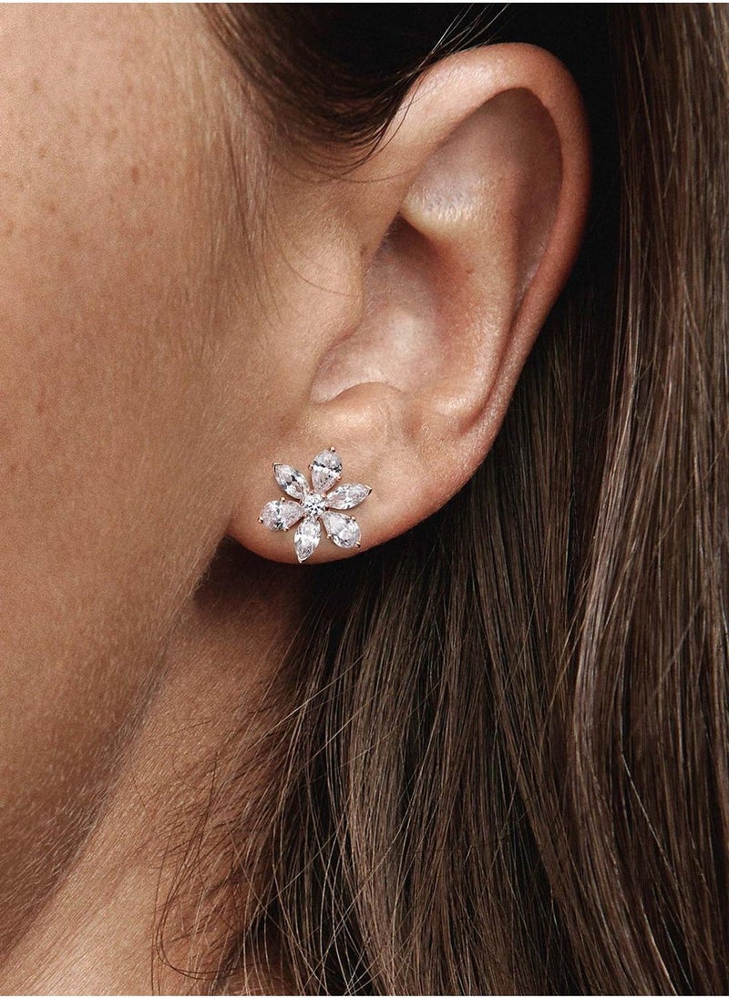 PANDORA Sparkling Herbarium Cluster Stud Earrings  - Image 2