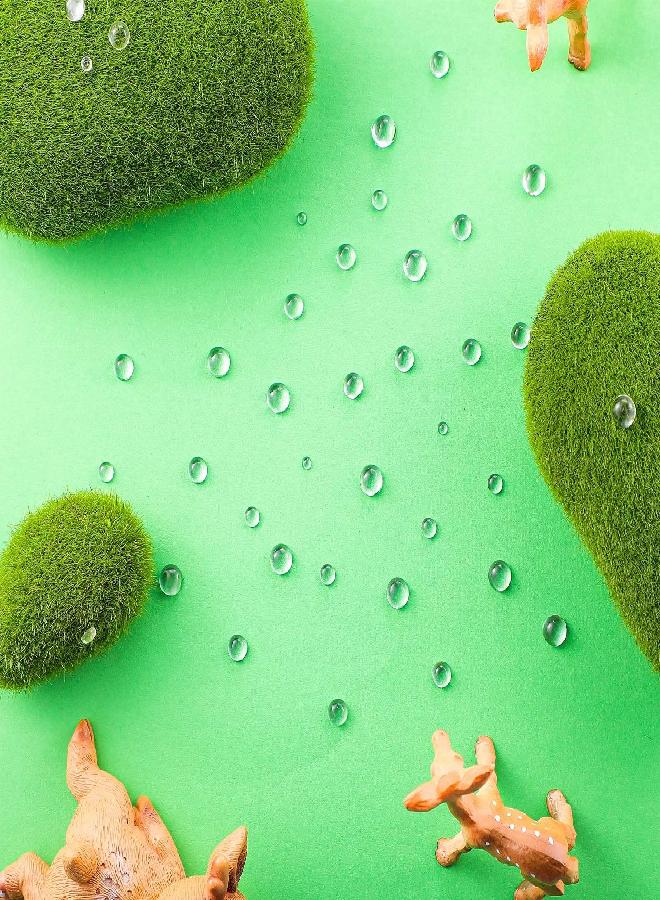 Blulu 700 Pieces Clear Dewdrop Water Droplets Embellishments Dewdrop Simulation Embellishments Round Clear Waterdrop Resin Beads Scrapbooking Embellishments with Storage Box for DIY Crafts Card Making Decor - Image 1