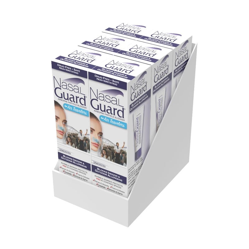 NasalGuard Airborne Particle Blocker Nasal Gel for Air Travelers DrugFree Nonirritating Nondrowsy Airplane Travel Approved Unscented Pack of 6 - Image 3