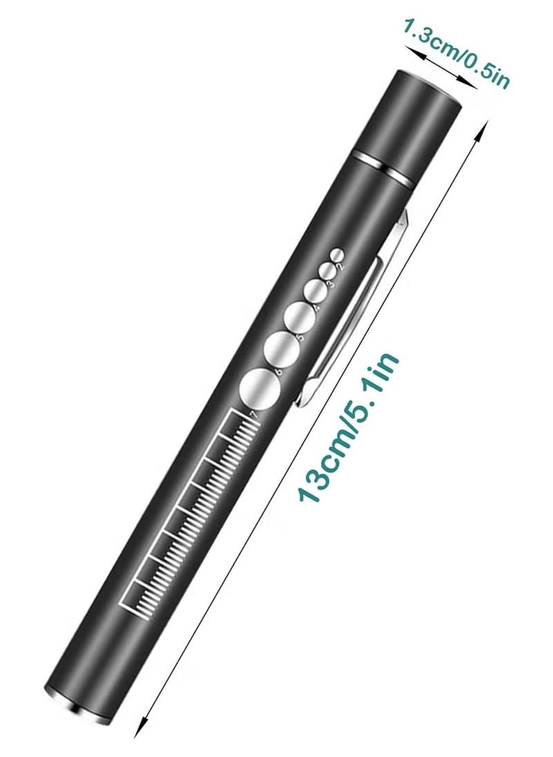 ZONBON - Rechargeable Mini Flashlight, USB Dual Light Source Pocket Small Handy LED Torch Pen Flashlight - Image 1