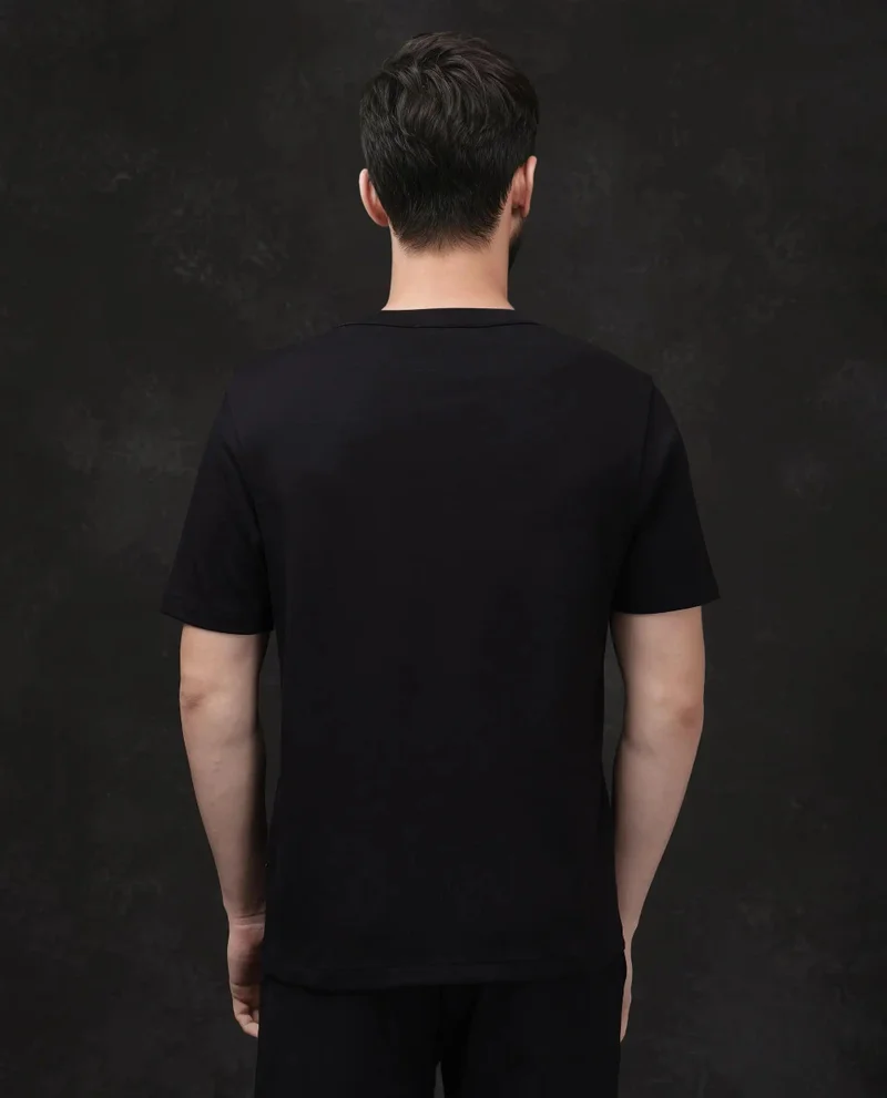 Rare Rabbit Men's Cotton Solid T-Shirt